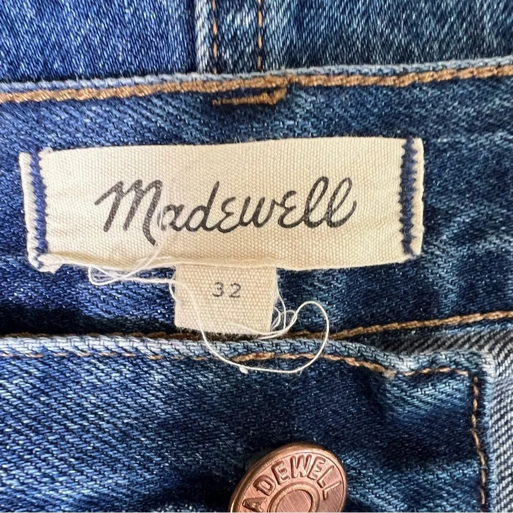 MADEWELL Denim Mid Rise Maxi Jean Skirt Pineland Wash Size 32
